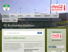 Tablet Screenshot of fcbruettisellen-dietlikon.ch